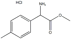 methyl amino(4-methylphenyl)acetate hydrochloride 구조식 이미지