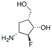 Cyclopentanemethanol, 4-amino-3-fluoro-2-hydroxy-, (1alpha,2alpha,3beta,4alpha)- (9CI) 구조식 이미지
