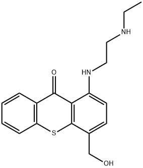 1-[[2-(Ethylamino)ethyl]amino]-4-hydroxymethyl-9H-thioxanthen-9-one 구조식 이미지