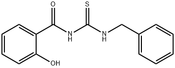 N-salicyloyl-N-benzylthiourea Structure