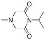 2,6-Piperazinedione,1-isopropyl-4-methyl-(8CI) Structure