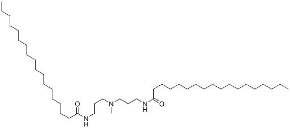 N,N'-[(methylimino)bis(trimethylene)]bis(stearamide) Structure