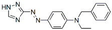 N-ethyl-N-[4-(1H-1,2,4-triazol-3-ylazo)phenyl]benzylamine Structure