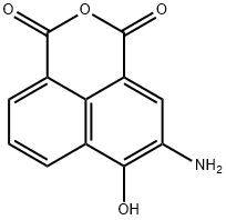 3-AMINO-4-HYDROXY-1,8-NAPHTHALIC ANHYDRIDE 구조식 이미지