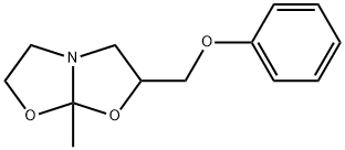 5-Methyl-3-phenoxymethyl-1-aza-4,6-dioxabicyclo[3.3.0]octane Structure