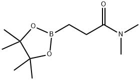 3-(N,N-Dimethylamino)-3-oxopropylboronic acid pinacol ester 구조식 이미지