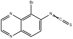 5-BROMO-6-ISOTHIOCYANATE QUINOXALINE 구조식 이미지