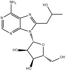 8-(2-hydroxypropyl)adenosine Structure