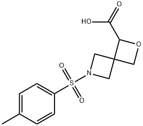 6-Tosyl-2-oxa-6-azaspiro[3.3]heptane-1-carboxylic acid Structure