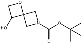 tert-Butyl 3-hydroxy-1-oxa-6-azaspiro[3.3]heptane-6-carboxylate 구조식 이미지