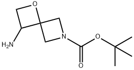 tert-Butyl 3-amino-1-oxa-6-azaspiro[3.3]heptane-6-carboxylate 구조식 이미지