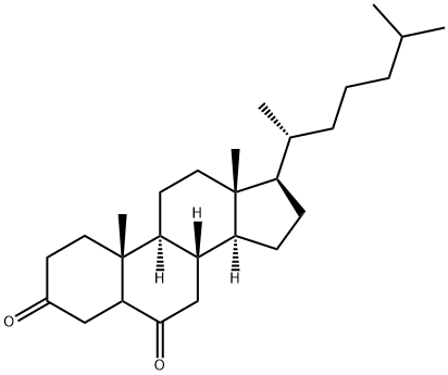 cholestane-3,6-dione Structure