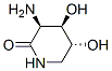 2-Piperidinone,3-amino-4,5-dihydroxy-,[3S-(3alpha,4alpha,5beta)]-(9CI) Structure