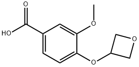 3-Methoxy-4-(oxetan-3-yloxy)benzoic acid Structure