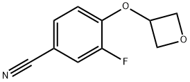 3-Fluoro-4-(oxetan-3-yloxy)benzonitrile Structure