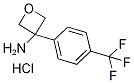 3-[4-(Trifluoromethyl)phenyl]oxetan-3-amine hydrochloride Structure