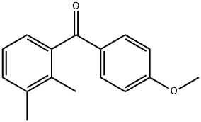 2,3-DIMETHYL-4'-METHOXYBENZOPHENONE Structure
