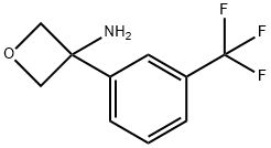 3-[3-(Trifluoromethyl)phenyl]oxetan-3-amine hydrochloride Structure