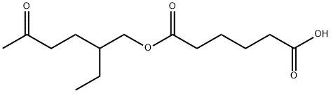 MONO-(2-ETHYL-5-OXOHEXYL)-ADIPATE Structure