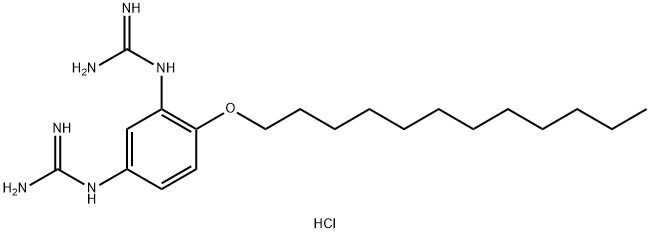 N,N”'-[4-(도데실옥시)-1,3-페닐렌]비스구아니딘이염산염 구조식 이미지