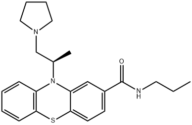 N-propyl-10-[(2R)-1-pyrrolidin-1-ylpropan-2-yl]phenothiazine-2-carboxamide Structure