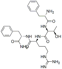 phenylalanyl-threonyl-arginyl-phenylalaninamide Structure