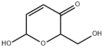 2H-Pyran-3(6H)-one, 6-hydroxy-2-(hydroxymethyl)- (9CI) 구조식 이미지