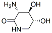 2-Piperidinone,3-amino-4,5-dihydroxy-,[3R-(3alpha,4beta,5alpha)]-(9CI) 구조식 이미지
