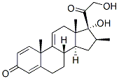 17,21-dihydroxy-16beta-methylpregna-1,4,9(11)-triene-3,20-dione 구조식 이미지