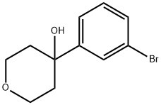 4-(3-BROMOPHENYL)-TETRAHYDRO-2H-PYRAN-4-OL Structure