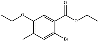 에틸2-브로모-5-에톡시-4-메틸벤조에이트 구조식 이미지