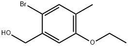 (2-bromo-5-ethoxy-4-methylphenyl)methanol Structure