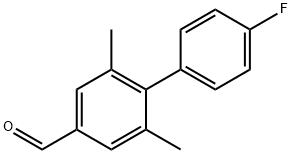 2,6-Dimethyl-4'-fluorobiphenyl-4-carboxaldehyde Structure