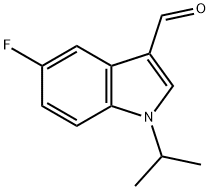 5-fluoro-1-isopropyl-1H-indole-3-carbaldehyde 구조식 이미지