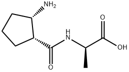 D-Alanine,  N-[(2-aminocyclopentyl)carbonyl]-,  (1R-cis)-  (9CI) 구조식 이미지