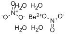 BERYLLIUMNITRATETETRAHYDRATE Structure