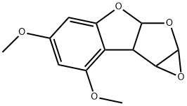 3A,8A-DIHYDRO-2,3-EPOXY-4,6-DIMETHOXYFURO(2,3-B)BENZOFURAN 구조식 이미지