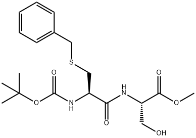 BOC-CYS(BZL)-SER-OME Structure