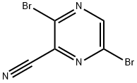 3,6-DibroMopyrazine-2-carbonitrile Structure