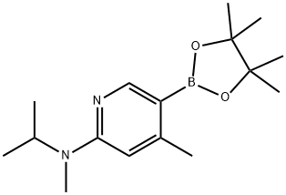 N-isopropyl-N,4-diMethyl-5-(4,4,5,5-tetraMethyl-1,3,2-dioxaborolan-2-yl)pyridin-2-aMine Structure