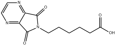 6-(5,7-Dioxo-5,7-dihydro-6H-pyrrolo[3,4-b]pyrazin-6-yl)hexanoic acid Structure