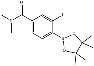 3-Fluoro-N,N-diMethyl-4-(tetraMethyl-1,3,2-dioxaborolan-2-yl)benzaMide Structure