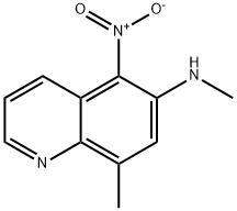 N,8-Dimethyl-5-nitroquinolin-6-amine Structure