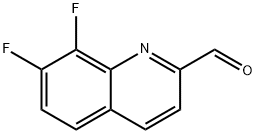 2-Quinolinecarboxaldehyde, 7,8-difluoro- Structure