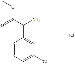 METHYL AMINO(3-CHLOROPHENYL)ACETATE HYDROCHLORIDE Structure