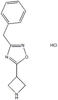 5-Azetidin-3-yl-3-benzyl-1,2,4-oxadiazole hydrochloride Structure