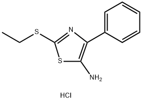 2-(Ethylthio)-4-phenyl-1,3-thiazol-5-amine hydrochloride Structure