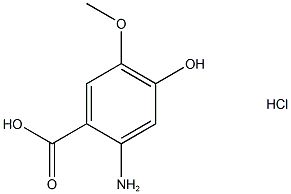 2-amino-4-hydroxy-5-methoxybenzoic acid hydrochloride Structure