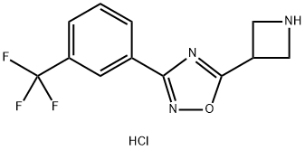 5-Azetidin-3-yl-3-[3-(trifluoromethyl)phenyl]-1,2,4-oxadiazole hydrochloride Structure