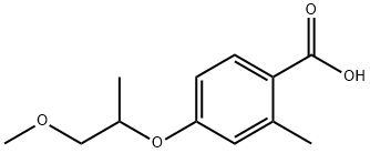 4-(1-Methoxypropan-2-yloxy)-2-Methylbenzoic acid Structure